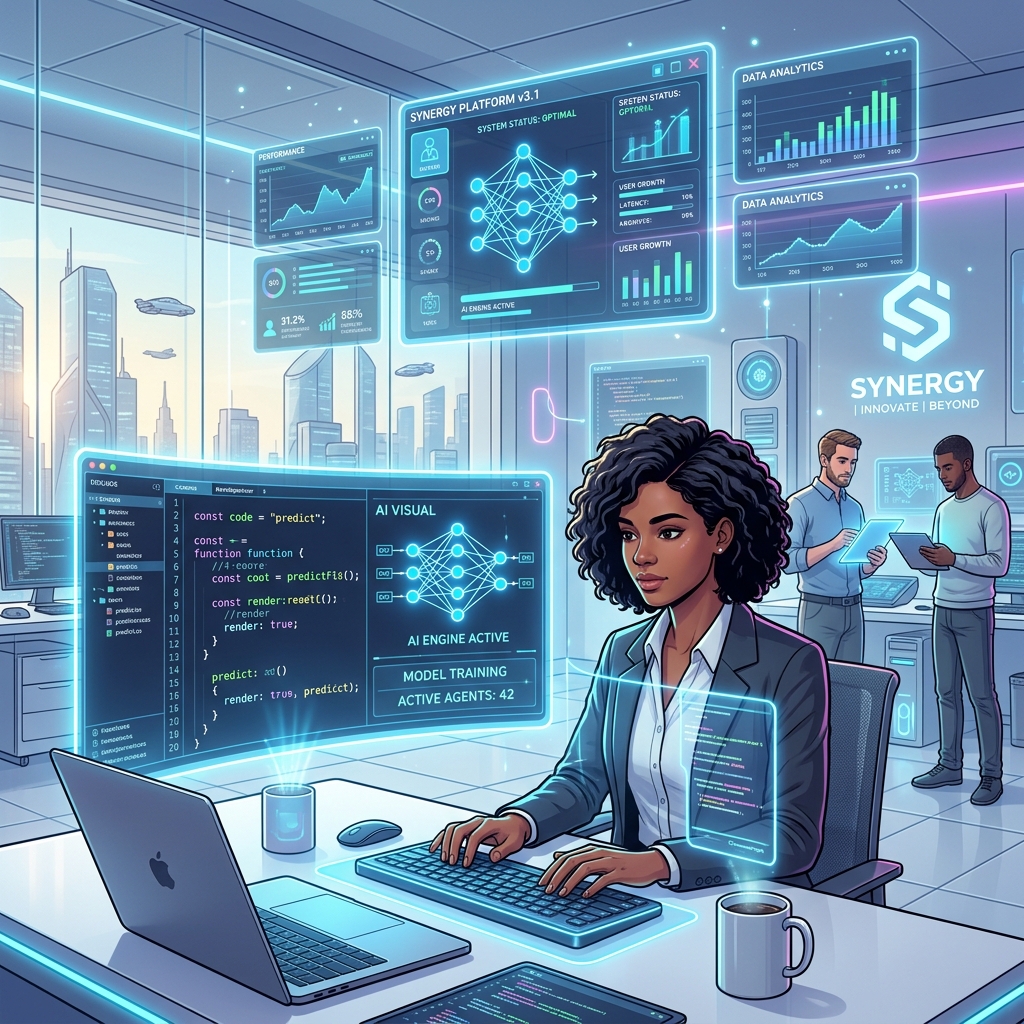 Futuristic Tech Illustration